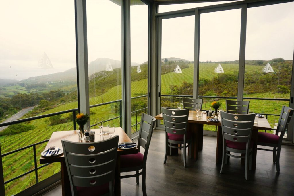 La Vierge winery Hemel-en-Aarde South Africa vineyard restaurant